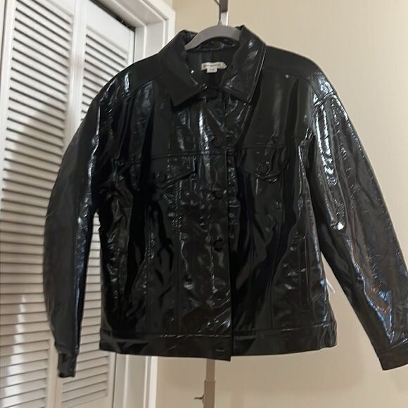 Good American Faux leather trucker jacket - Picture 3 of 8